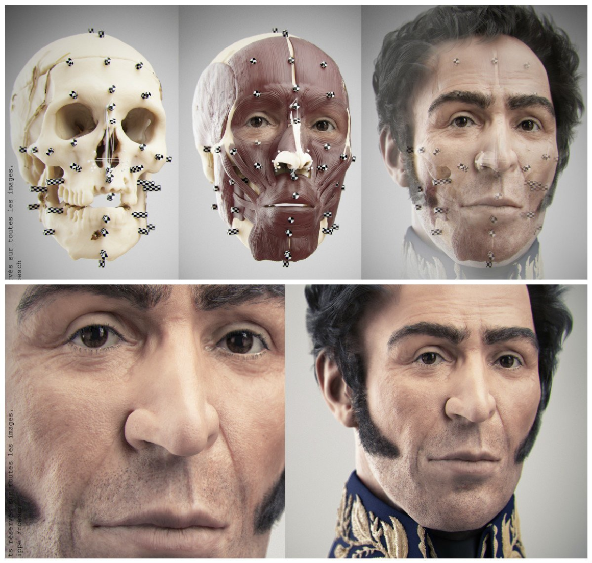3D исторических лиц с помощью нейросети